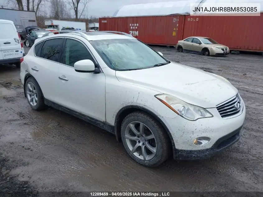 2011 Infiniti Ex35 Journey VIN: JN1AJ0HR8BM853085 Lot: 12289459