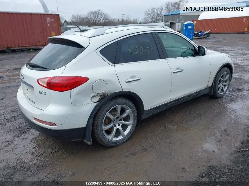 2011 Infiniti Ex35 Journey VIN: JN1AJ0HR8BM853085 Lot: 12289459