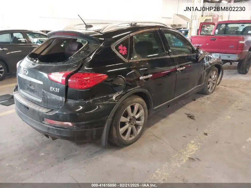 2011 Infiniti Ex35 Journey VIN: JN1AJ0HP2BM802230 Lot: 41615850