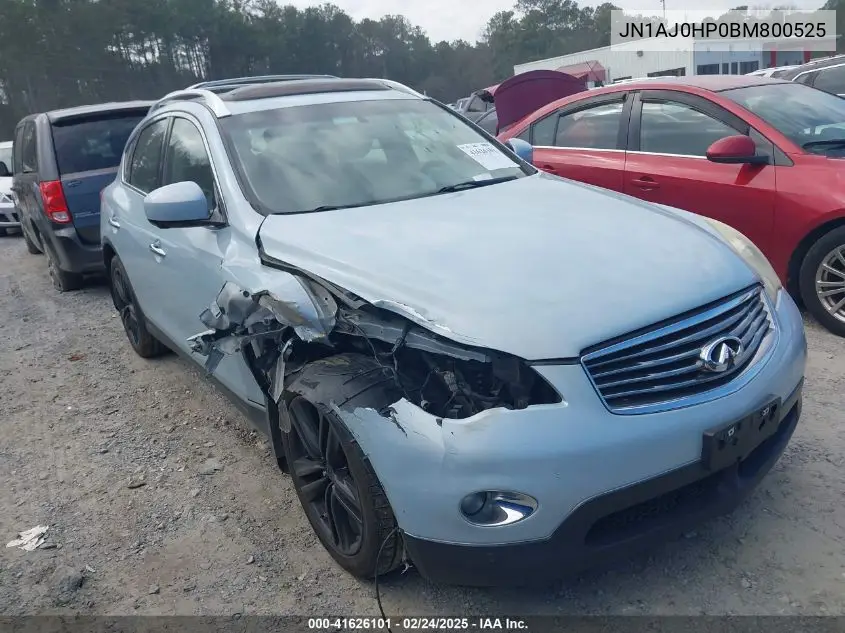 2011 Infiniti Ex35 Journey VIN: JN1AJ0HP0BM800525 Lot: 41626101