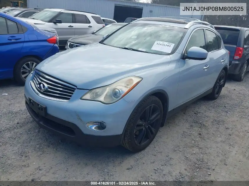 2011 Infiniti Ex35 Journey VIN: JN1AJ0HP0BM800525 Lot: 41626101