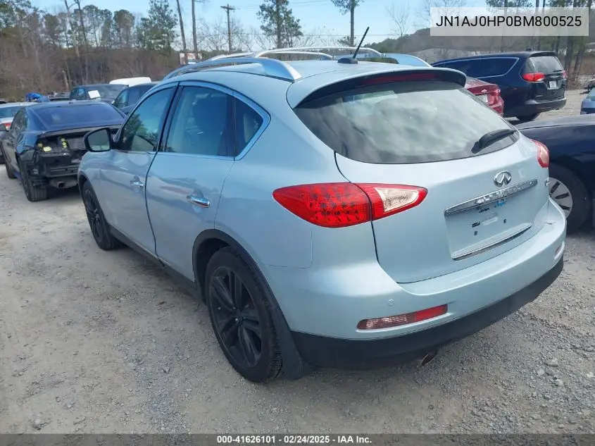 2011 Infiniti Ex35 Journey VIN: JN1AJ0HP0BM800525 Lot: 41626101