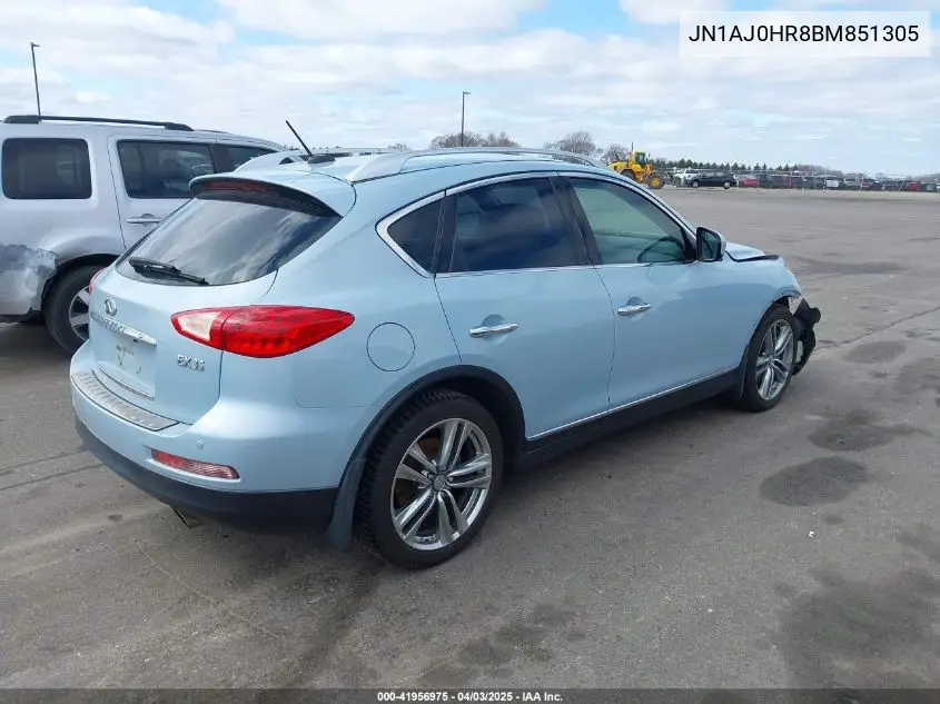 2011 Infiniti Ex35 Journey VIN: JN1AJ0HR8BM851305 Lot: 41956975