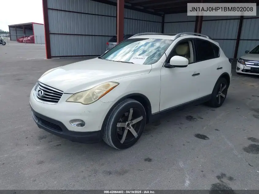2011 Infiniti Ex35 Journey VIN: JN1AJ0HP1BM802008 Lot: 42064403