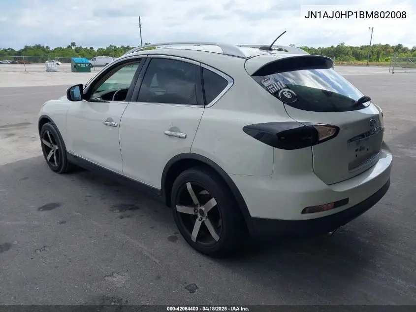 2011 Infiniti Ex35 Journey VIN: JN1AJ0HP1BM802008 Lot: 42064403
