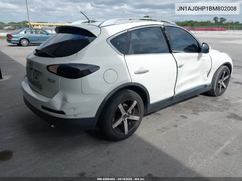2011 Infiniti Ex35 Journey VIN: JN1AJ0HP1BM802008 Lot: 42064403