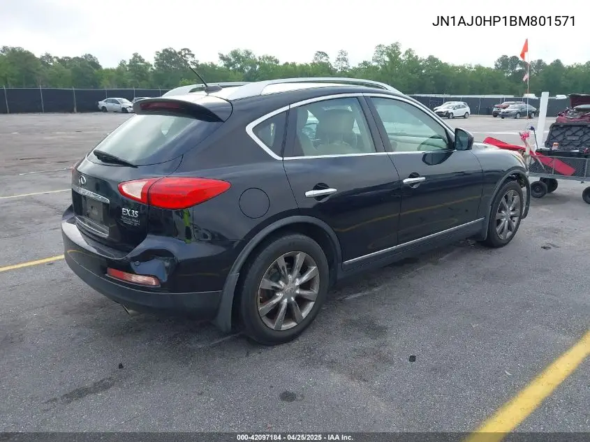 2011 Infiniti Ex35 Journey VIN: JN1AJ0HP1BM801571 Lot: 42097184