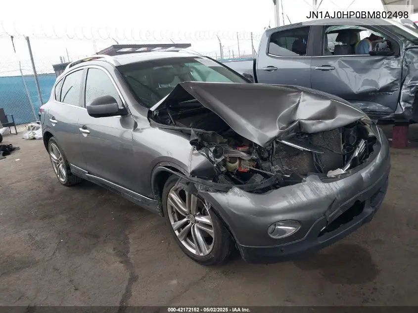 2011 Infiniti Ex35 Journey VIN: JN1AJ0HP0BM802498 Lot: 42172152