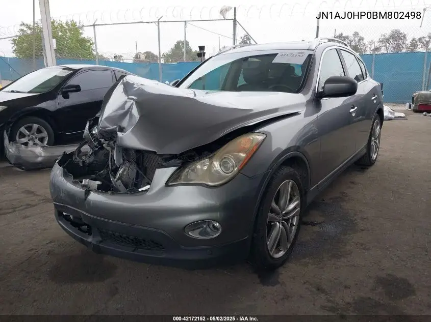 2011 Infiniti Ex35 Journey VIN: JN1AJ0HP0BM802498 Lot: 42172152