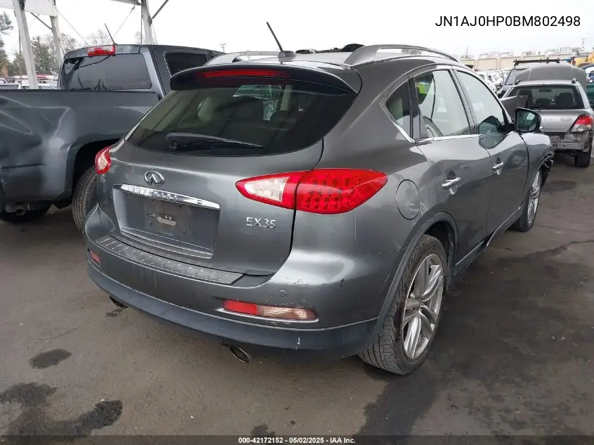 2011 Infiniti Ex35 Journey VIN: JN1AJ0HP0BM802498 Lot: 42172152