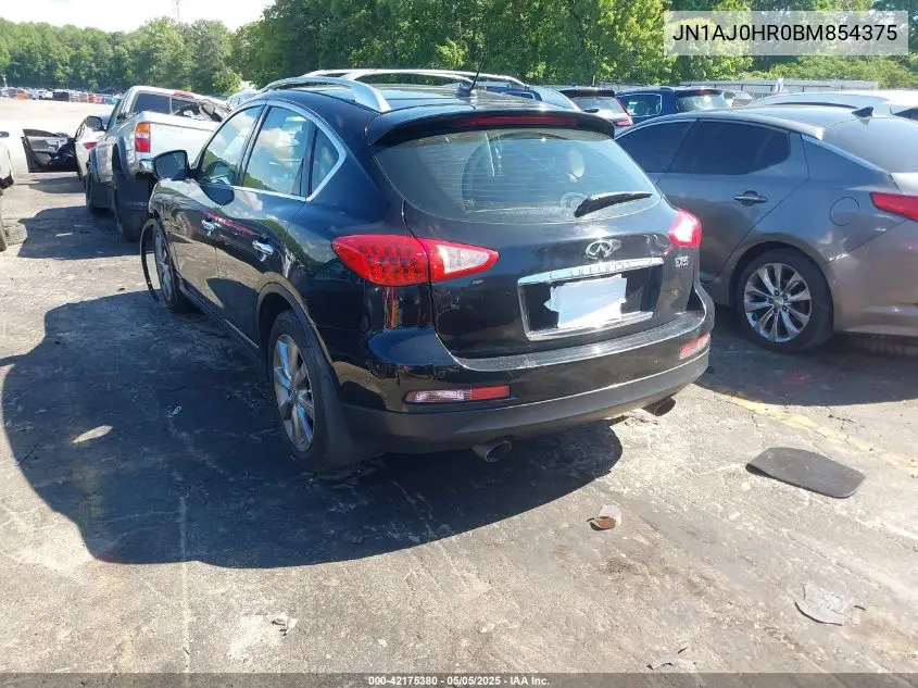 2011 Infiniti Ex35 Journey VIN: JN1AJ0HR0BM854375 Lot: 42175380