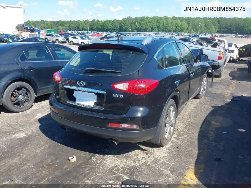 2011 Infiniti Ex35 Journey VIN: JN1AJ0HR0BM854375 Lot: 42175380