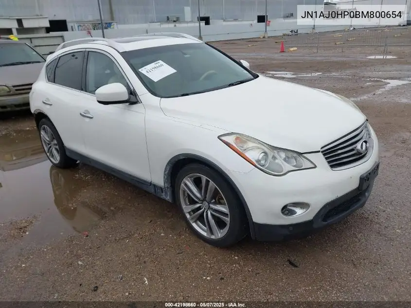 2011 Infiniti Ex35 Journey VIN: JN1AJ0HP0BM800654 Lot: 42198660
