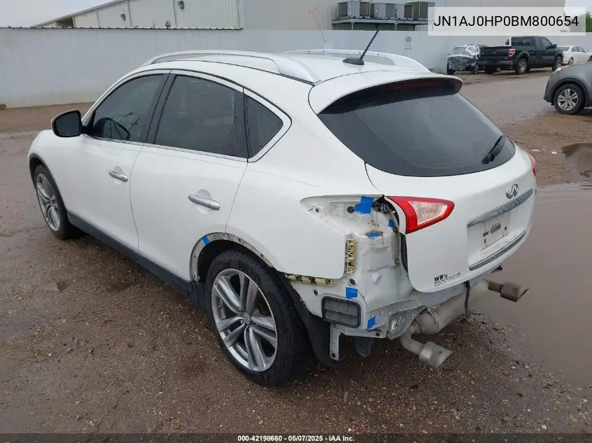 2011 Infiniti Ex35 Journey VIN: JN1AJ0HP0BM800654 Lot: 42198660