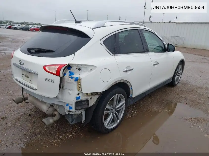 2011 Infiniti Ex35 Journey VIN: JN1AJ0HP0BM800654 Lot: 42198660