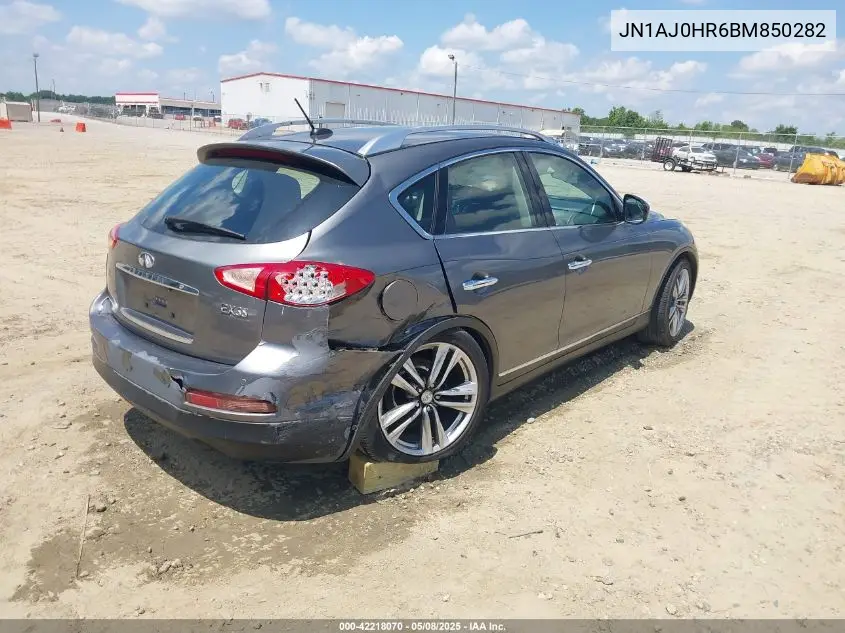 2011 Infiniti Ex35 Journey VIN: JN1AJ0HR6BM850282 Lot: 42218070