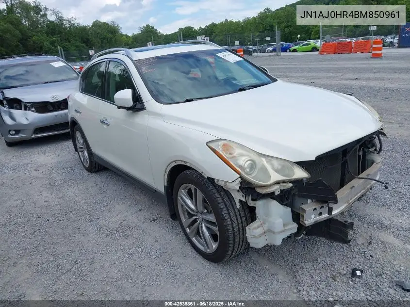 2011 Infiniti Ex35 Journey VIN: JN1AJ0HR4BM850961 Lot: 42535861
