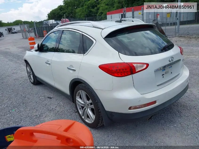 2011 Infiniti Ex35 Journey VIN: JN1AJ0HR4BM850961 Lot: 42535861