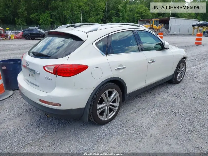 2011 Infiniti Ex35 Journey VIN: JN1AJ0HR4BM850961 Lot: 42535861