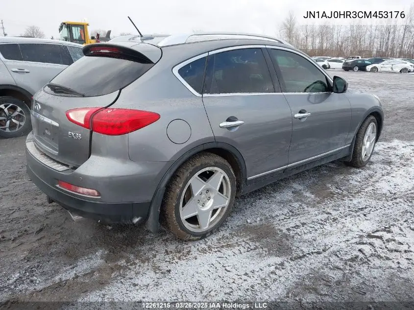 2012 Infiniti Ex35 VIN: JN1AJ0HR3CM453176 Lot: 12261215
