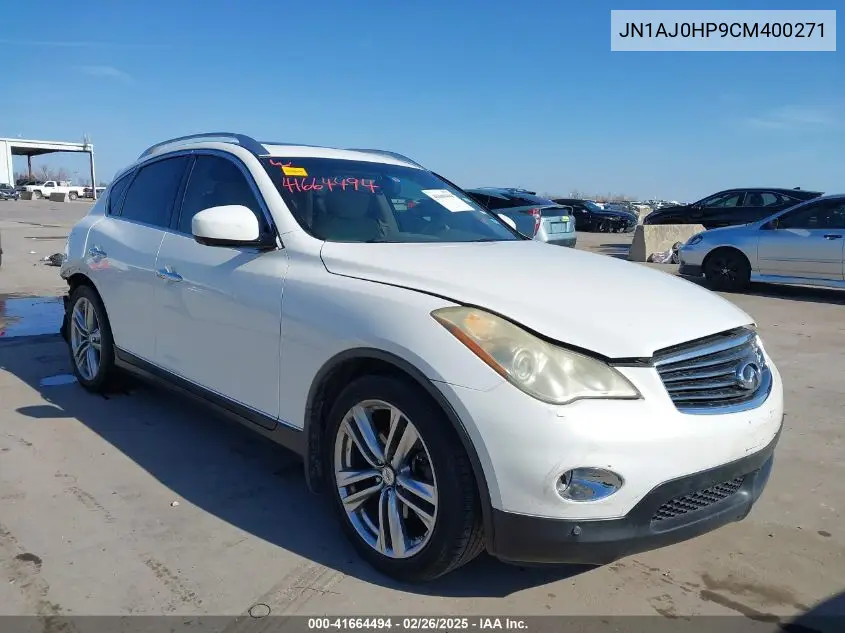 2012 Infiniti Ex35 Journey VIN: JN1AJ0HP9CM400271 Lot: 41664494