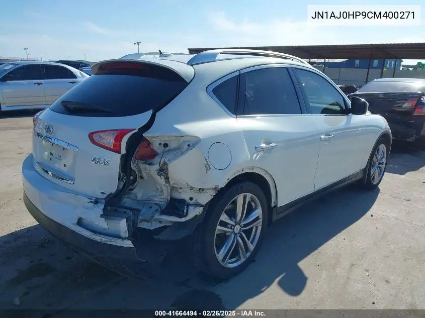 2012 Infiniti Ex35 Journey VIN: JN1AJ0HP9CM400271 Lot: 41664494