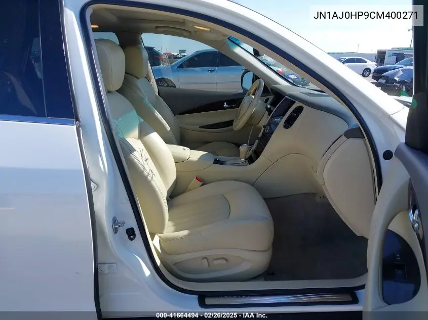 2012 Infiniti Ex35 Journey VIN: JN1AJ0HP9CM400271 Lot: 41664494