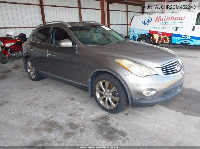 2012 Infiniti Ex35 Journey VIN: JN1AJ0HR2CM452343 Lot: 42216001