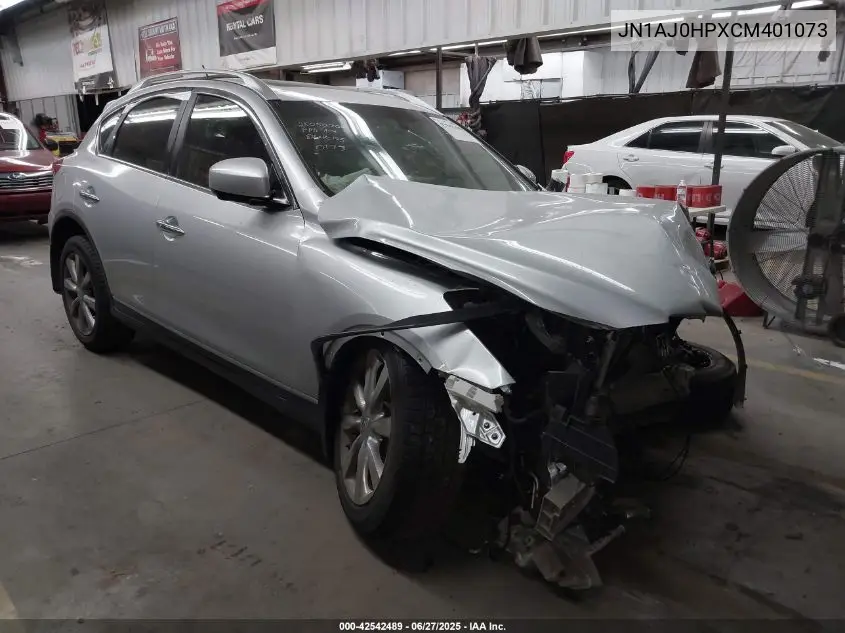 2012 Infiniti Ex35 Journey VIN: JN1AJ0HPXCM401073 Lot: 42542489