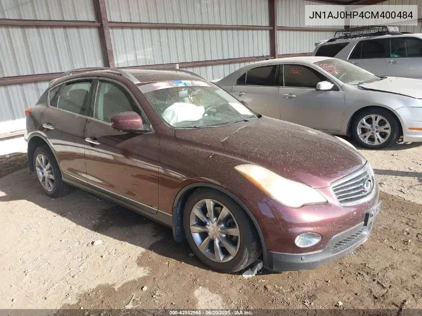 2012 Infiniti Ex35 Journey VIN: JN1AJ0HP4CM400484 Lot: 42552965