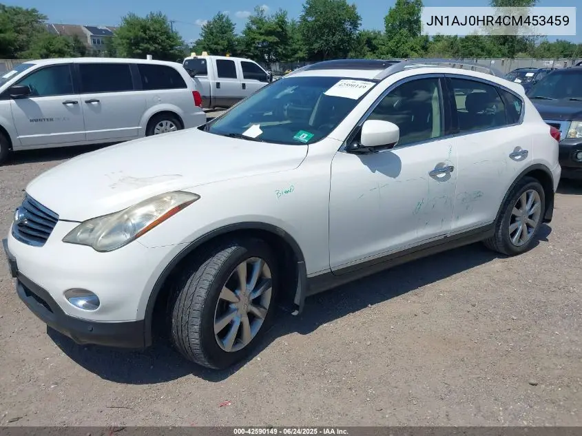 2012 Infiniti Ex35 Journey VIN: JN1AJ0HR4CM453459 Lot: 42590149