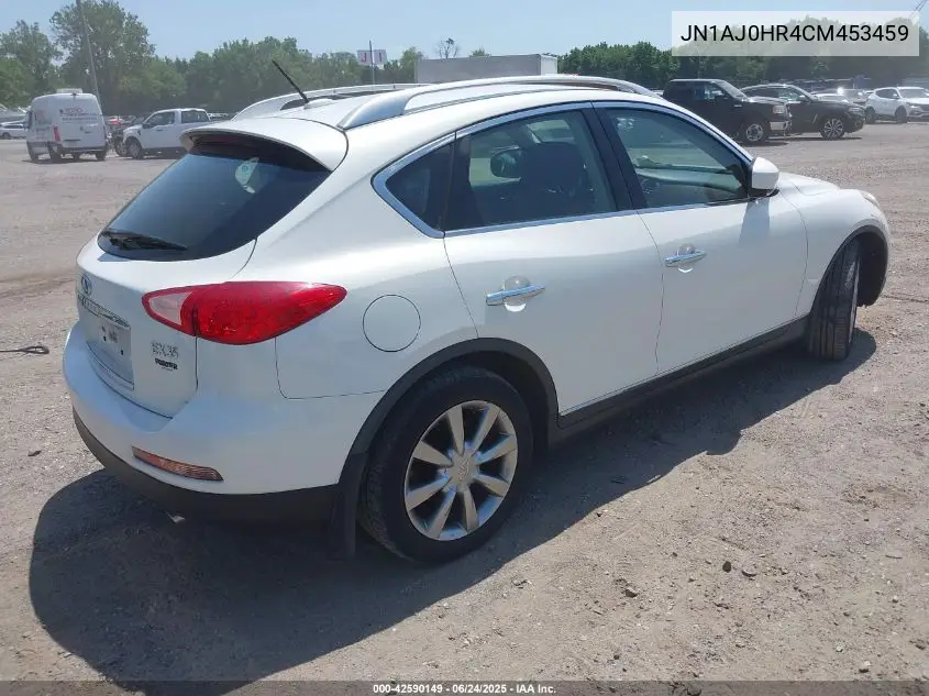 2012 Infiniti Ex35 Journey VIN: JN1AJ0HR4CM453459 Lot: 42590149