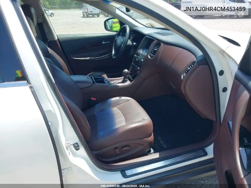 2012 Infiniti Ex35 Journey VIN: JN1AJ0HR4CM453459 Lot: 42590149