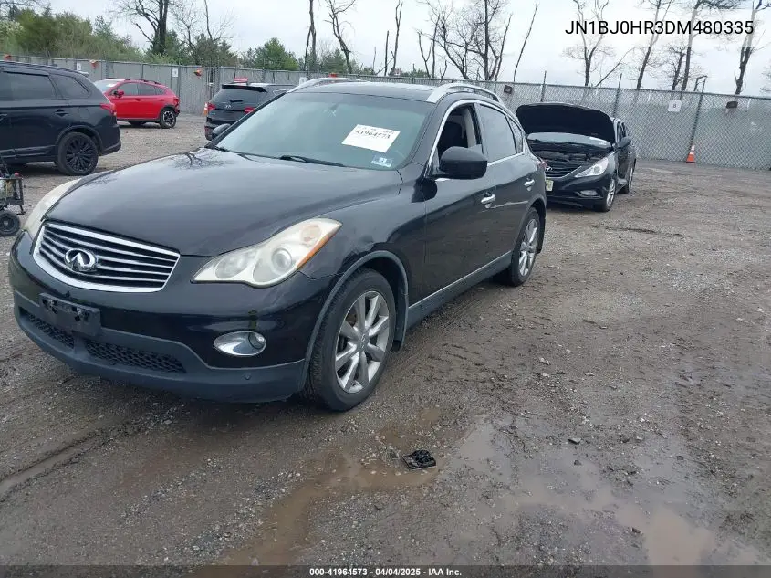 2013 Infiniti Ex37 Journey VIN: JN1BJ0HR3DM480335 Lot: 41964573