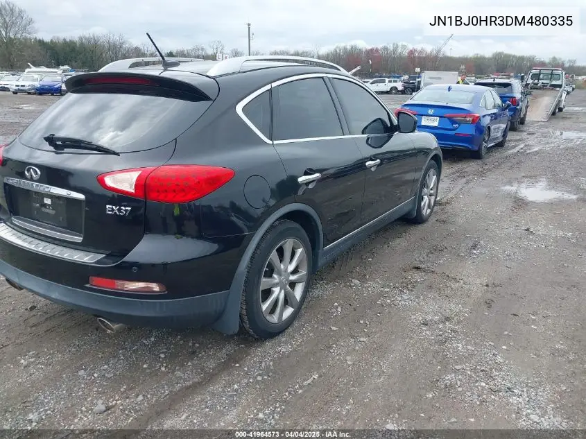 2013 Infiniti Ex37 Journey VIN: JN1BJ0HR3DM480335 Lot: 41964573