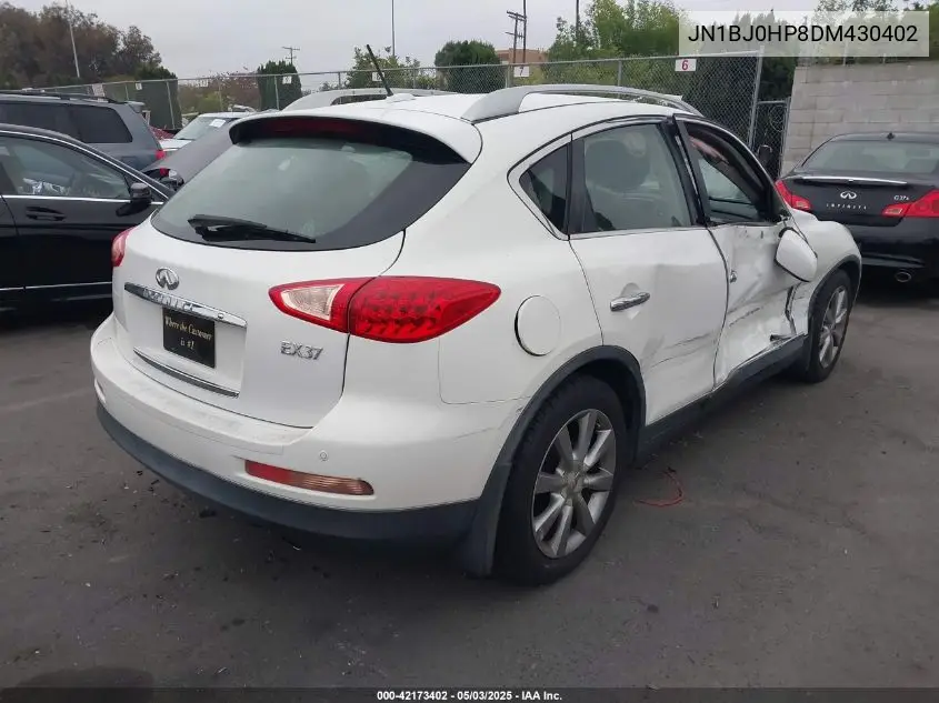 2013 Infiniti Ex37 Journey VIN: JN1BJ0HP8DM430402 Lot: 42173402