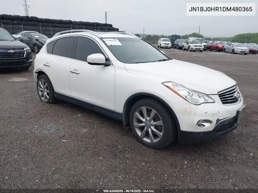 2013 Infiniti Ex37 Journey VIN: JN1BJ0HR1DM480365 Lot: 42488209