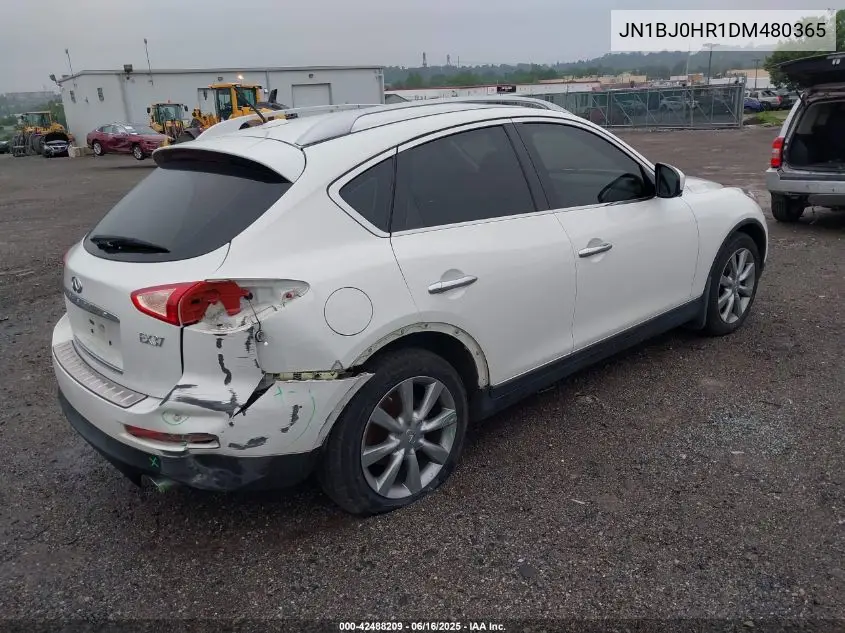 2013 Infiniti Ex37 Journey VIN: JN1BJ0HR1DM480365 Lot: 42488209