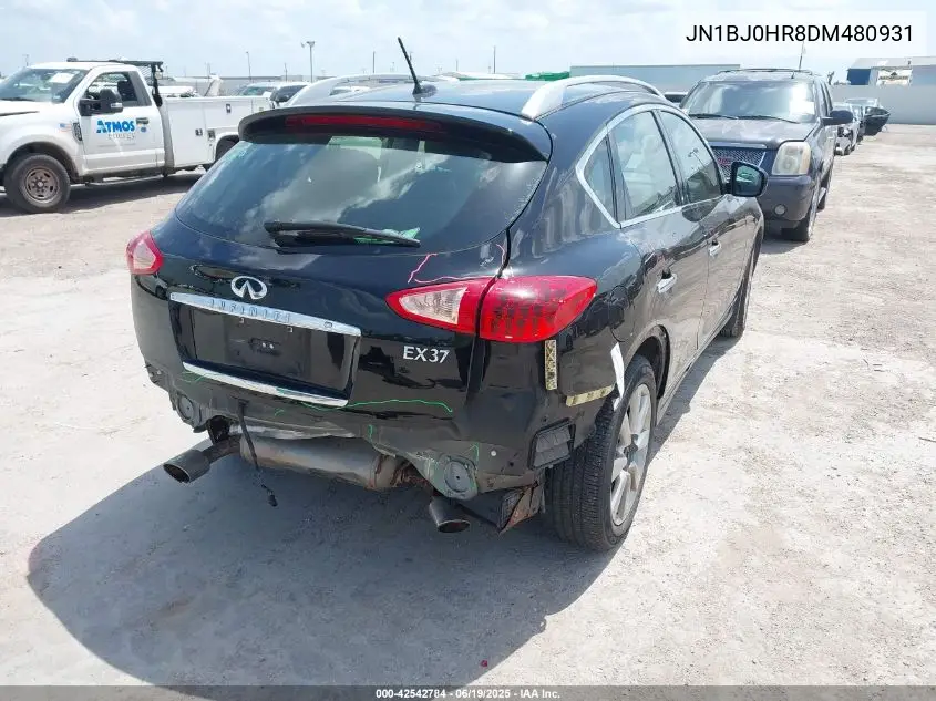 2013 Infiniti Ex37 Journey VIN: JN1BJ0HR8DM480931 Lot: 42542784