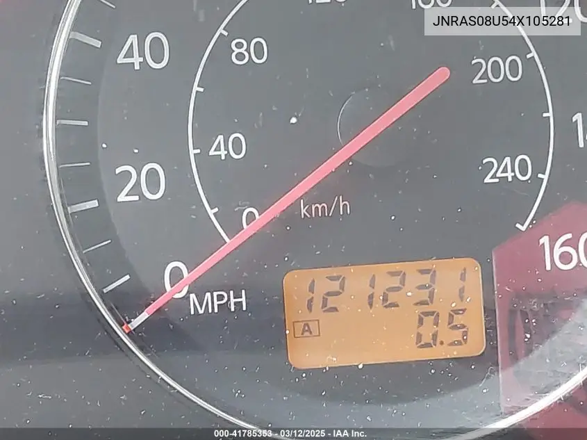 2004 Infiniti Fx35 VIN: JNRAS08U54X105281 Lot: 41785353