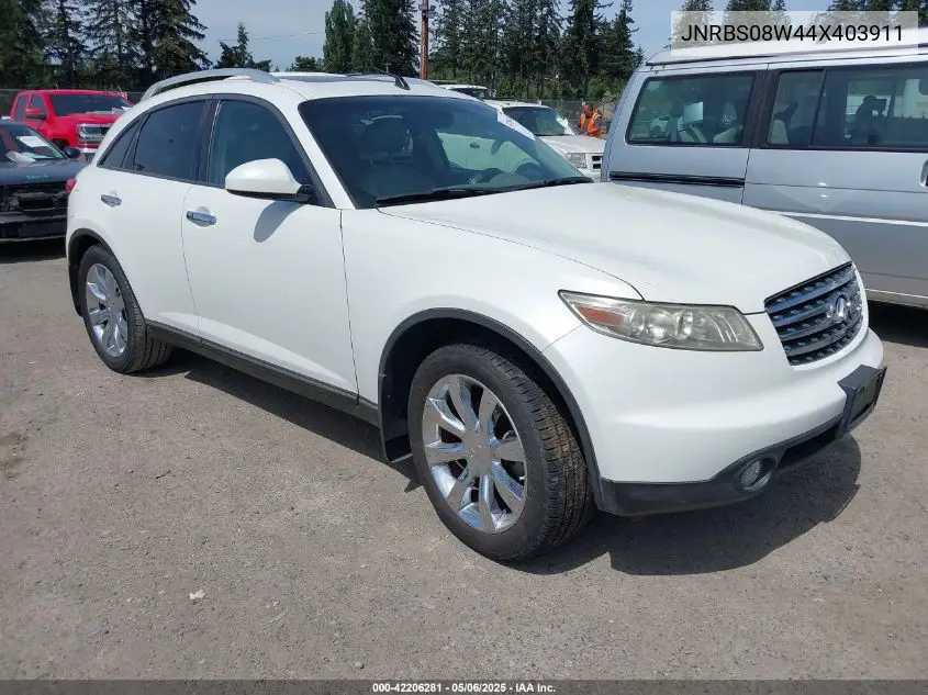 2004 Infiniti Fx45 VIN: JNRBS08W44X403911 Lot: 42206281
