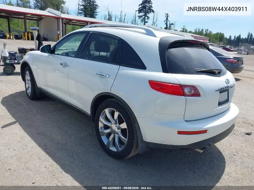 2004 Infiniti Fx45 VIN: JNRBS08W44X403911 Lot: 42206281