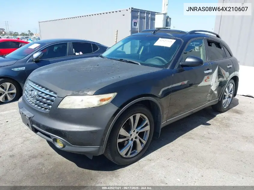 2004 Infiniti Fx35 VIN: JNRAS08W64X210607 Lot: 42527321