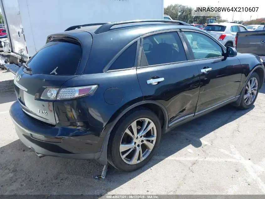 2004 Infiniti Fx35 VIN: JNRAS08W64X210607 Lot: 42527321