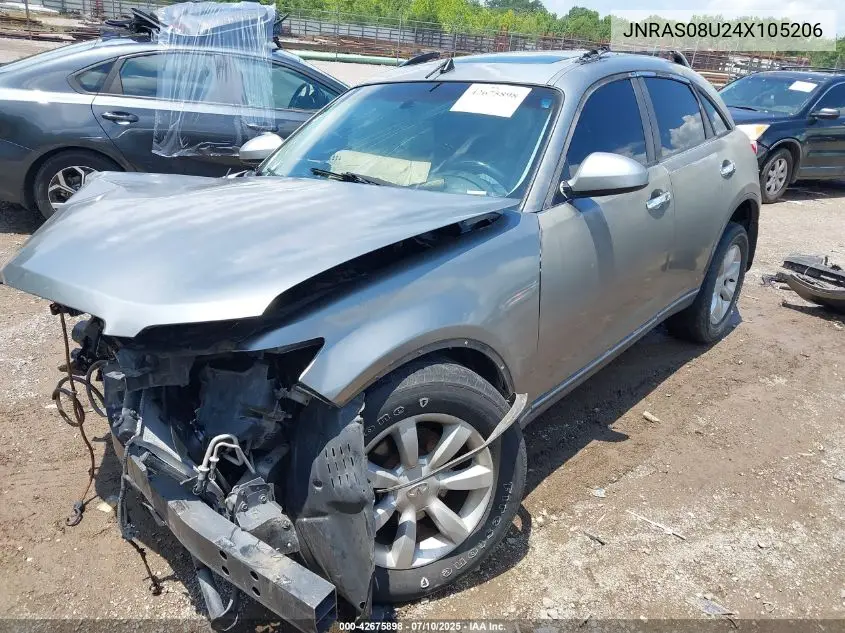 2004 Infiniti Fx35 VIN: JNRAS08U24X105206 Lot: 42675898