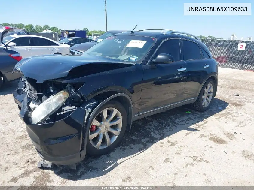2005 Infiniti Fx35 VIN: JNRAS08U65X109633 Lot: 41957837