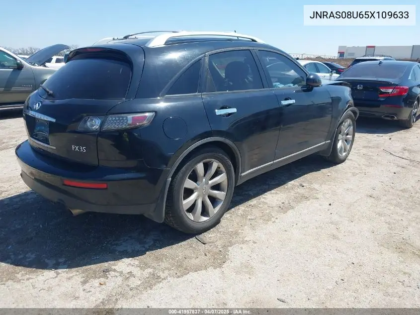 2005 Infiniti Fx35 VIN: JNRAS08U65X109633 Lot: 41957837