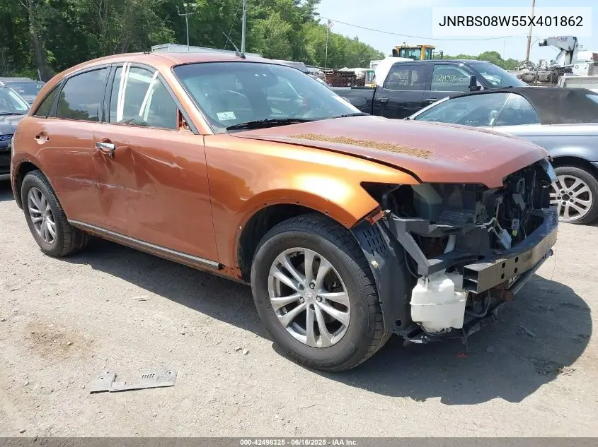 2005 Infiniti Fx45 VIN: JNRBS08W55X401862 Lot: 42498325