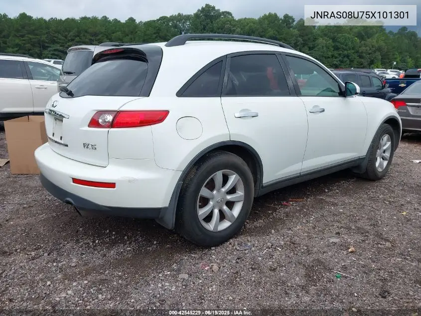 2005 Infiniti Fx35 VIN: JNRAS08U75X101301 Lot: 42545229