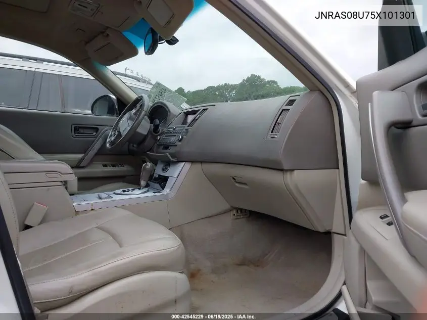 2005 Infiniti Fx35 VIN: JNRAS08U75X101301 Lot: 42545229
